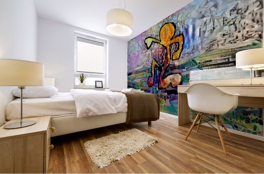 aqua celebration Mural print