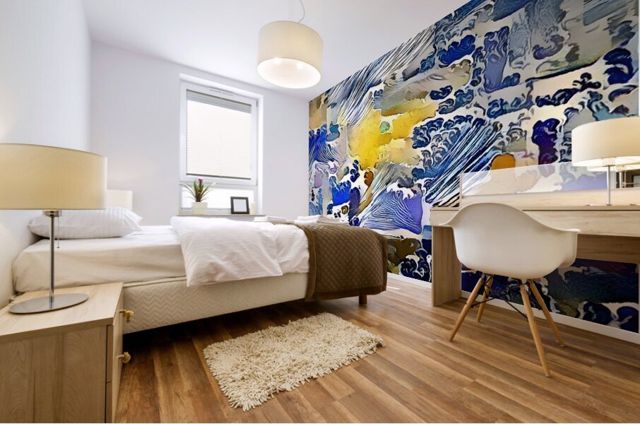 colour splash chasers Mural print
