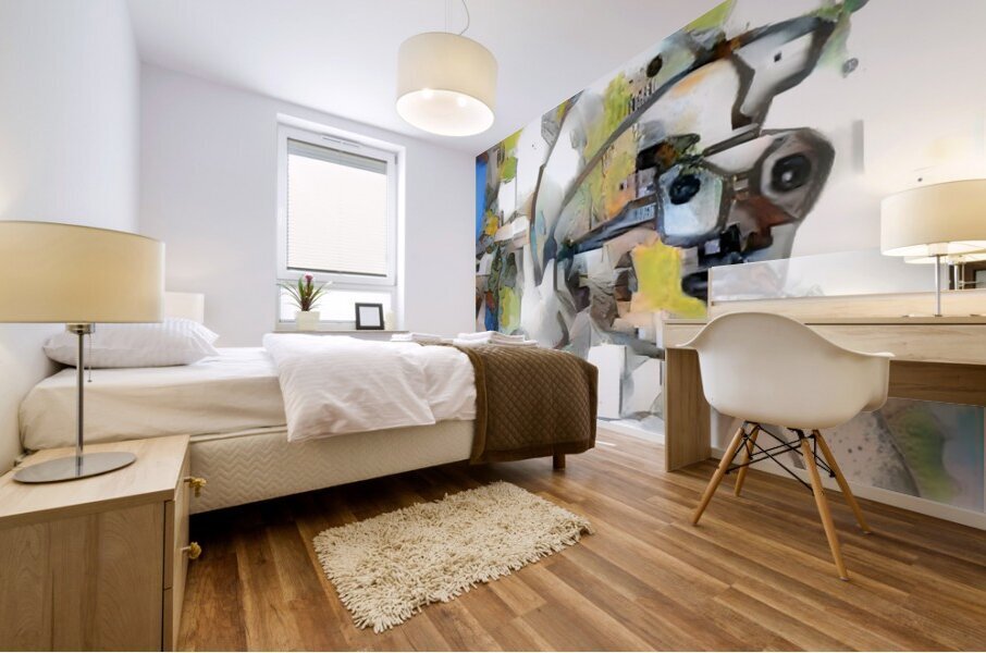 walk the plan Mural print