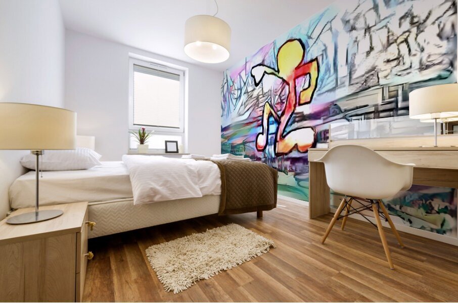 urban celebration Mural print