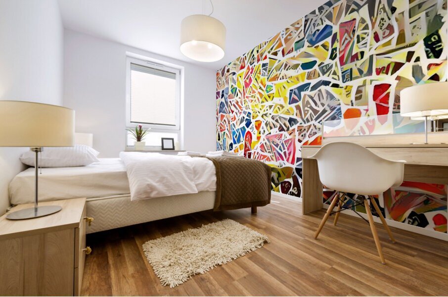 vibrant sunchasers Mural print