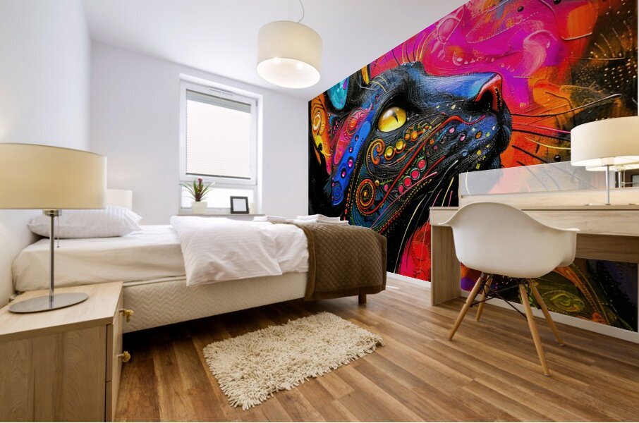 Kitty Powers - Cat Noir Mural print