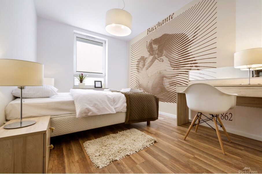 Bacchante – William-Adolphe Bouguereau 1862 Mural print