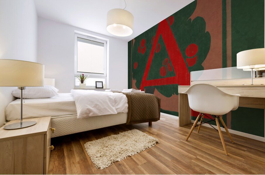 A is for Apple Mural print