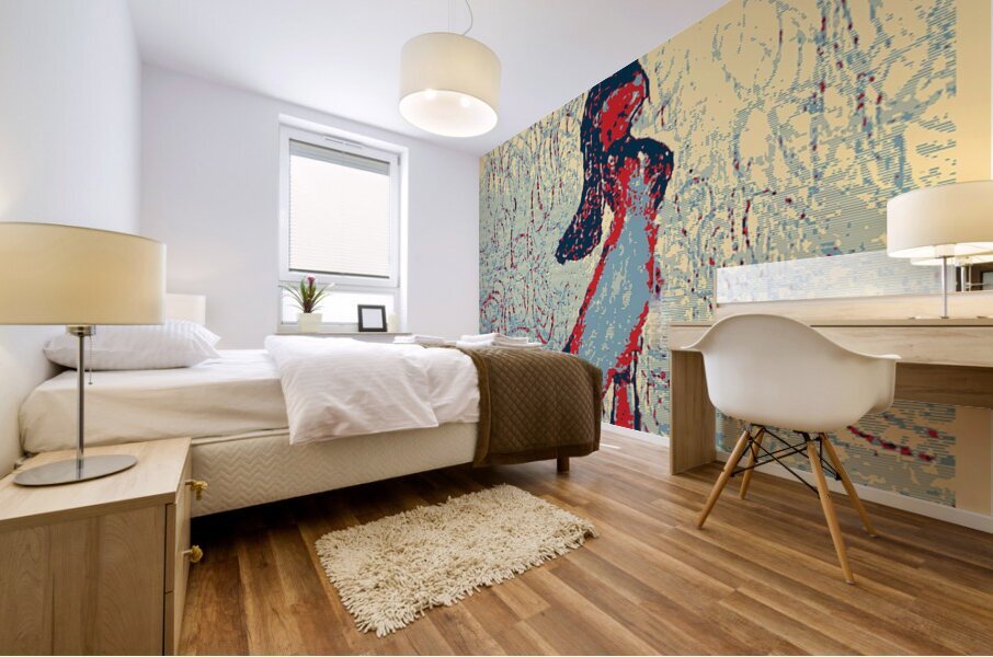 standing figurato Mural print