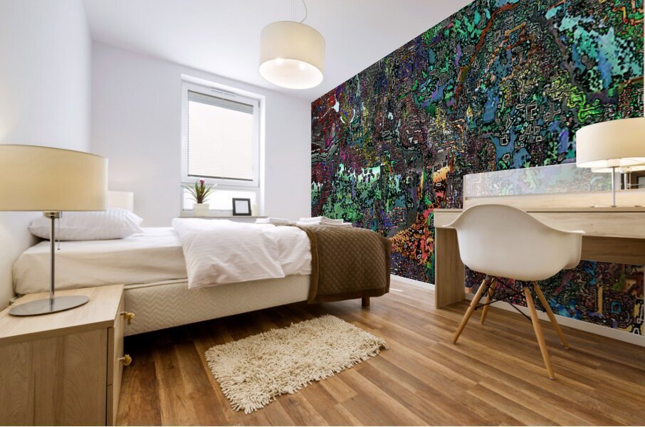 College town Mural print