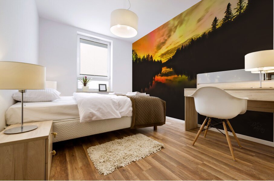Aurora Reflections Mural print