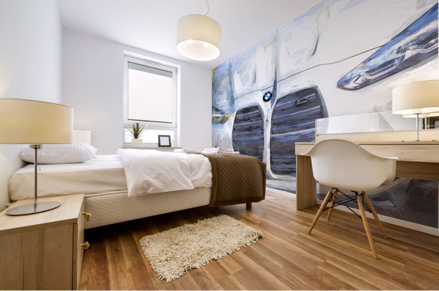 2023 Gray BMW M3 Competition X 11 Mural print