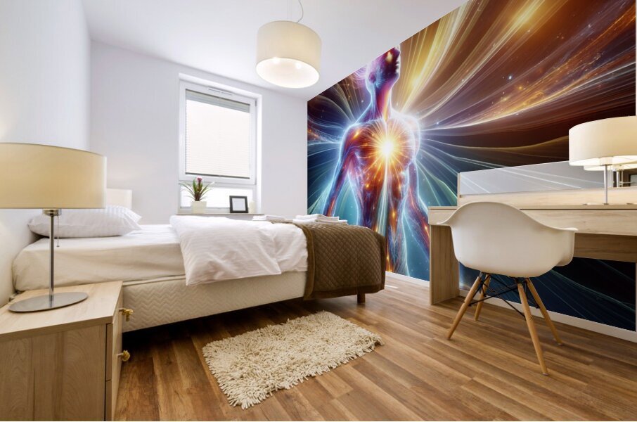 Guardian of the light Mural print