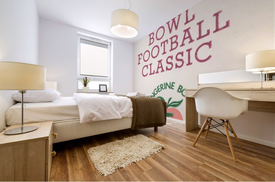 1978 Tangerine Bowl Ticket Stub Art Mural print