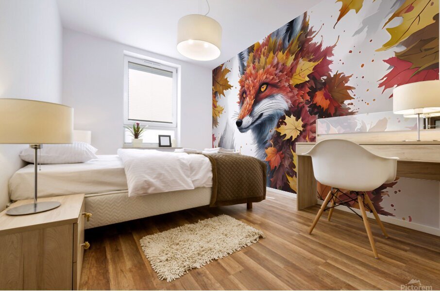  The wolf Mural print