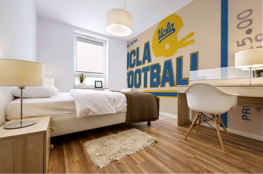 1986 UCLA Stanford Football Ticket Art Mural print