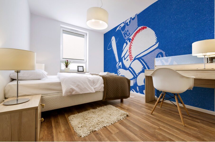 Sports Gifts for Dads | Fathers Day 2024 | 1979 Kansas City Royals Throwback Art Mural print