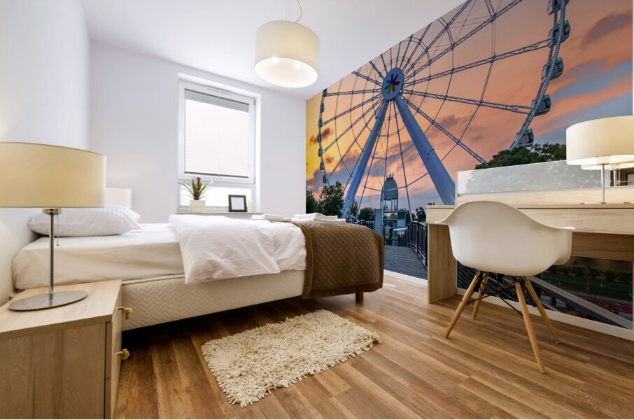 Montreal Ferris Wheel Mural print