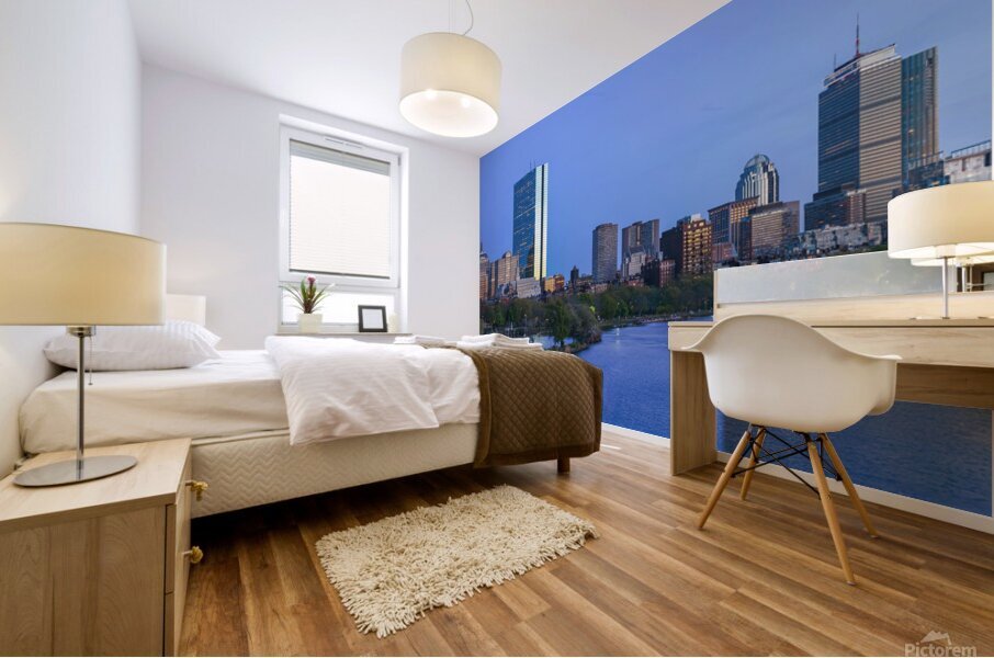 Back Bay from Longfellow Mural print