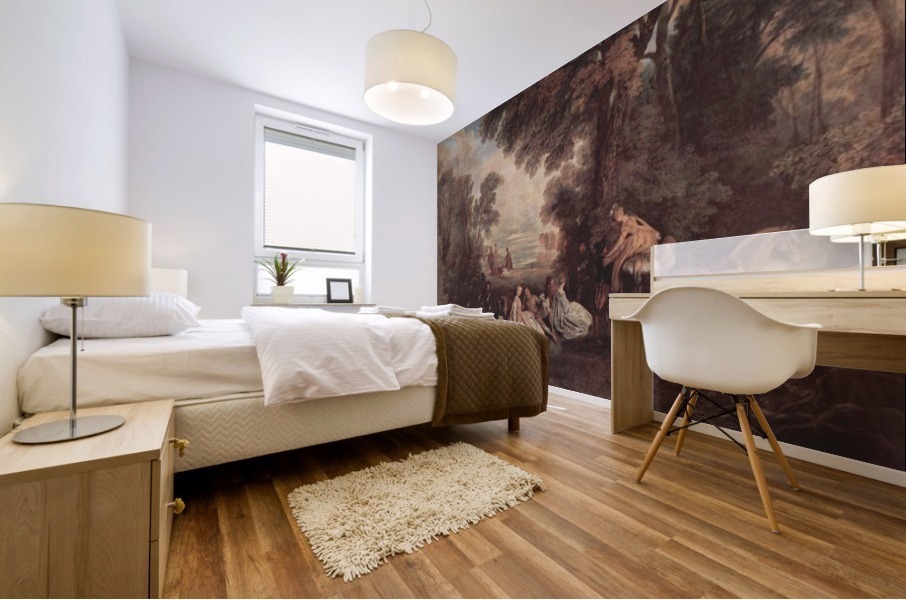 The Halt during the Chase Mural print