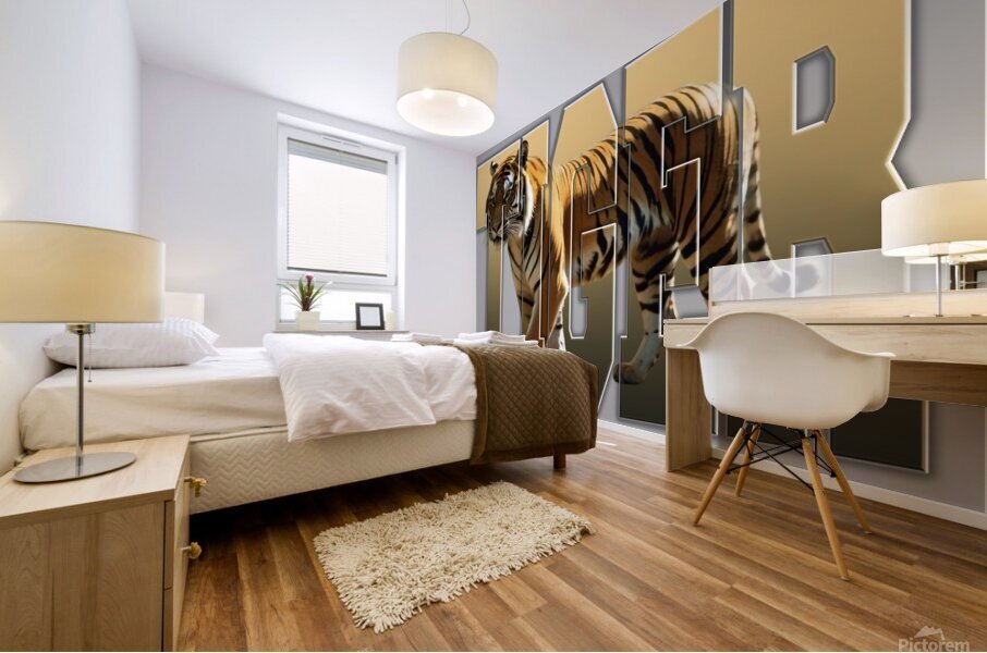 tiger Mural print