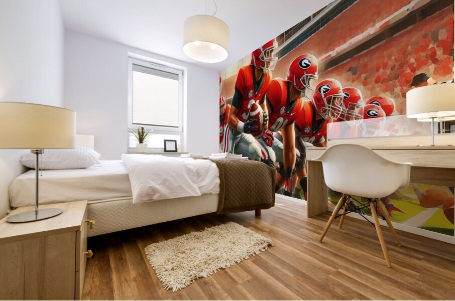 Georgia Football Warmup Art Mural print