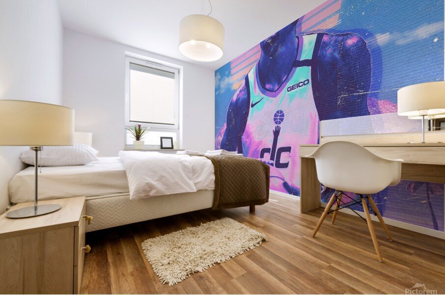 Bradley Beal Retro Poster Mural print