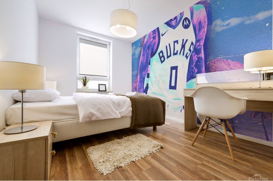 Retro Damian Lillard Poster Mural print