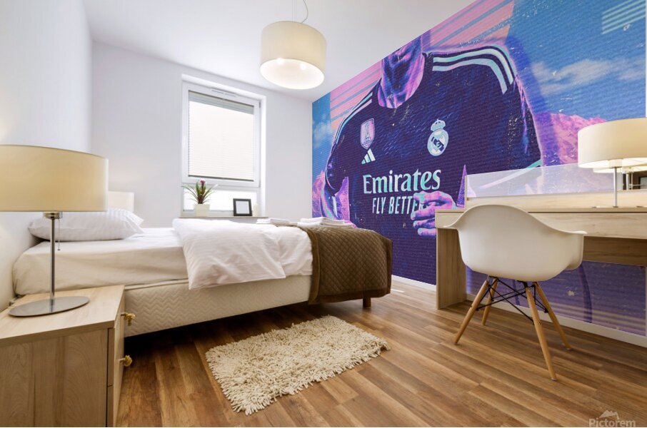 Retro Jude Bellingham Poster Mural print