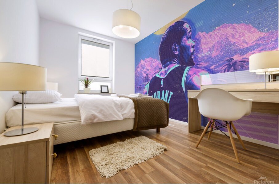 Retro Kevin Durant Poster Mural print