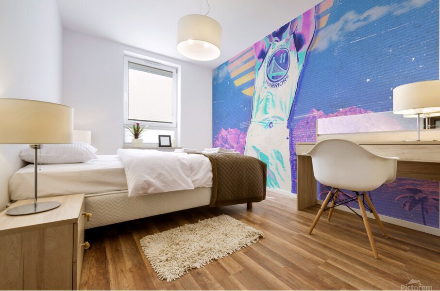 Klay Thompson Retro Poster Mural print