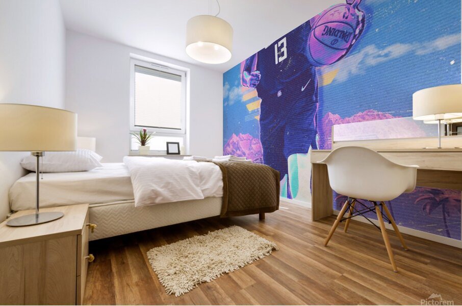 Paul George Retro Poster Mural print