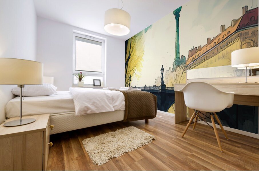 Berlin Radio Tower Mural print