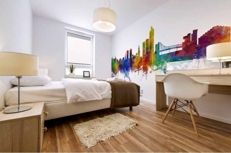 Oslo Norway Skyline Mural print