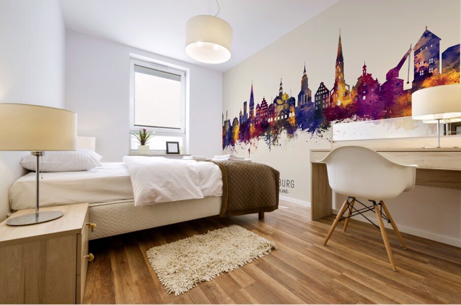 Luneburg Germany Skyline Mural print
