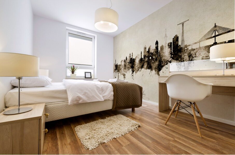 Cadiz Spain Skyline Mural print