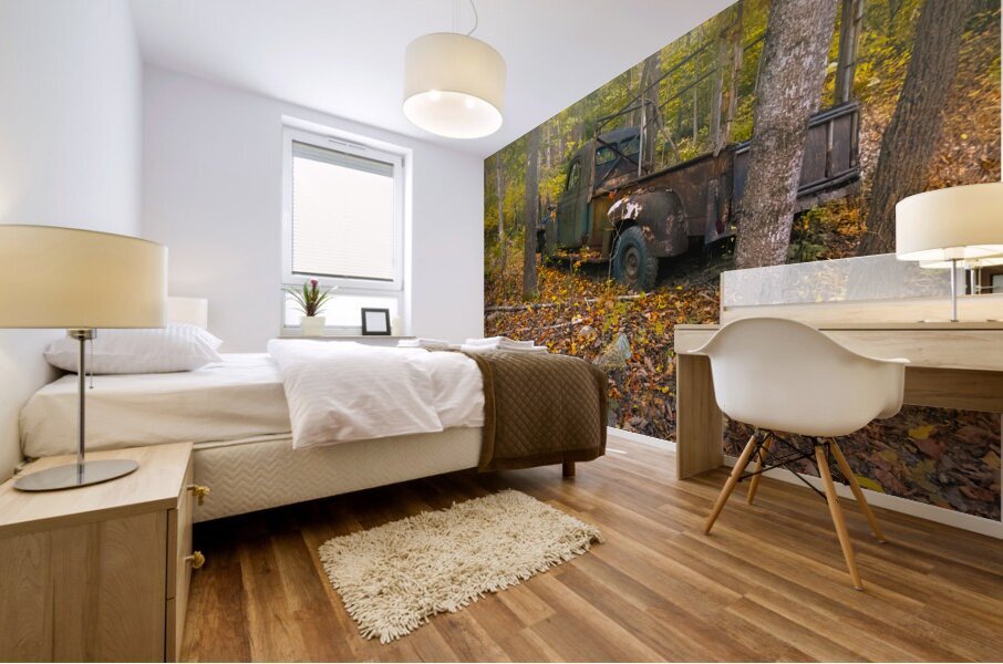 Truck Parked Forever Mural print