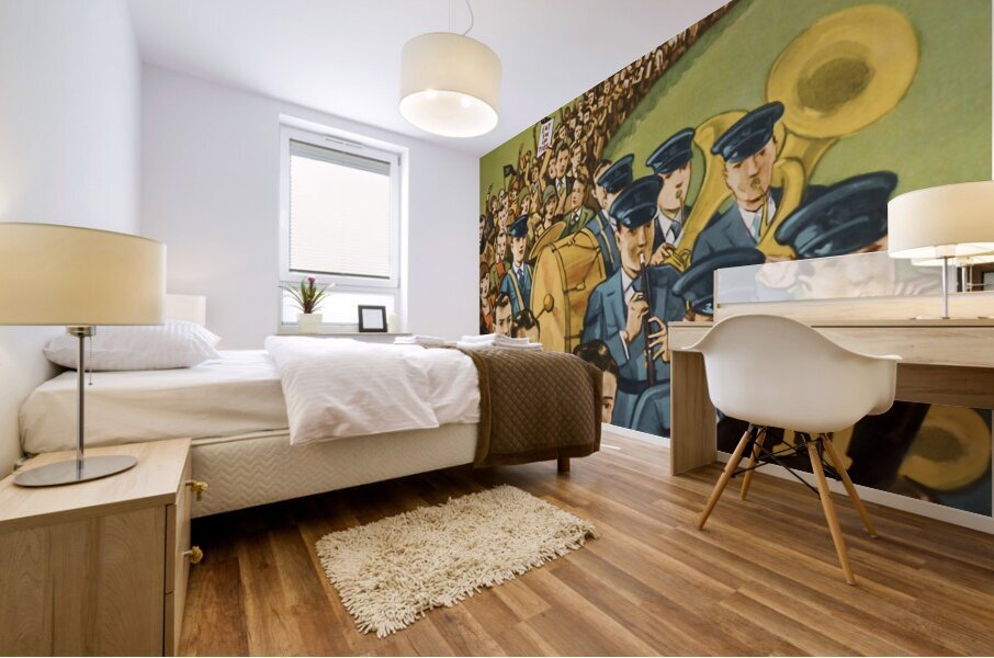 Vintage Missouri Football Gameday in Columbia Mural print