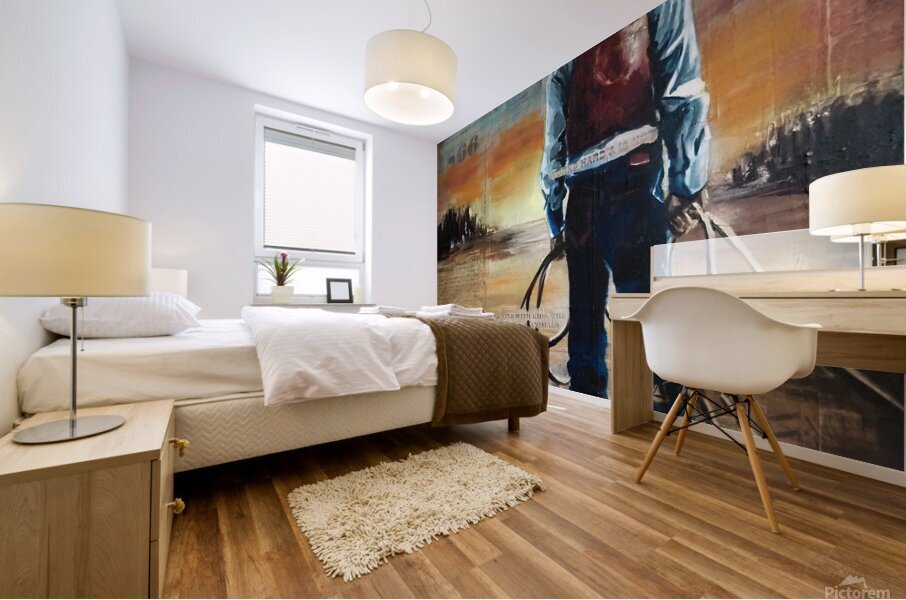 Cowboy Mural print