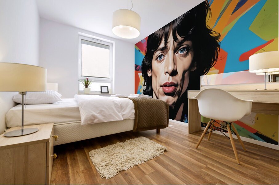  Mick Jagger Modern Pop Art  Mural print