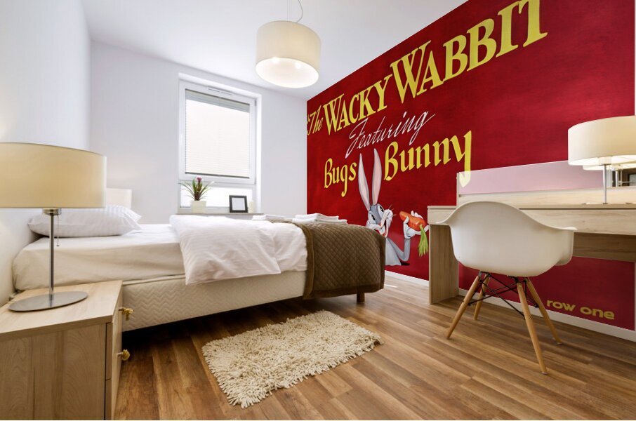The Wacky Wabbit Mural print