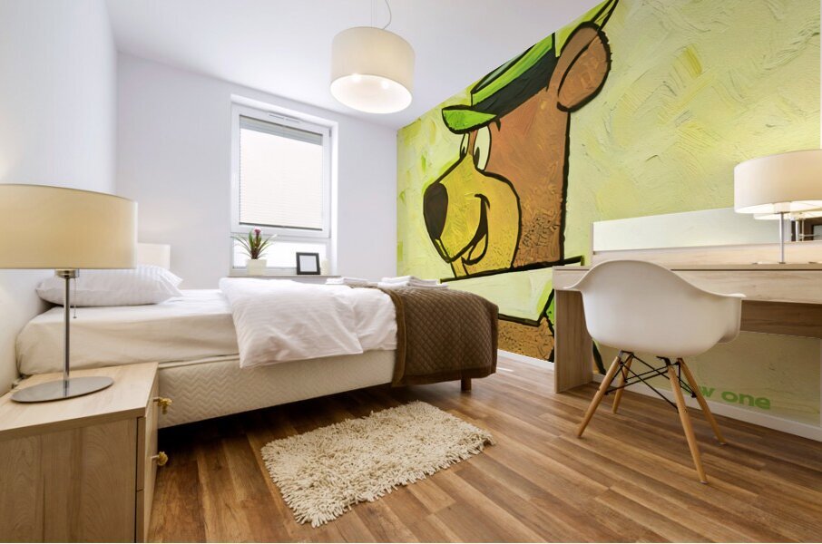 Smiling Yogi Mural print