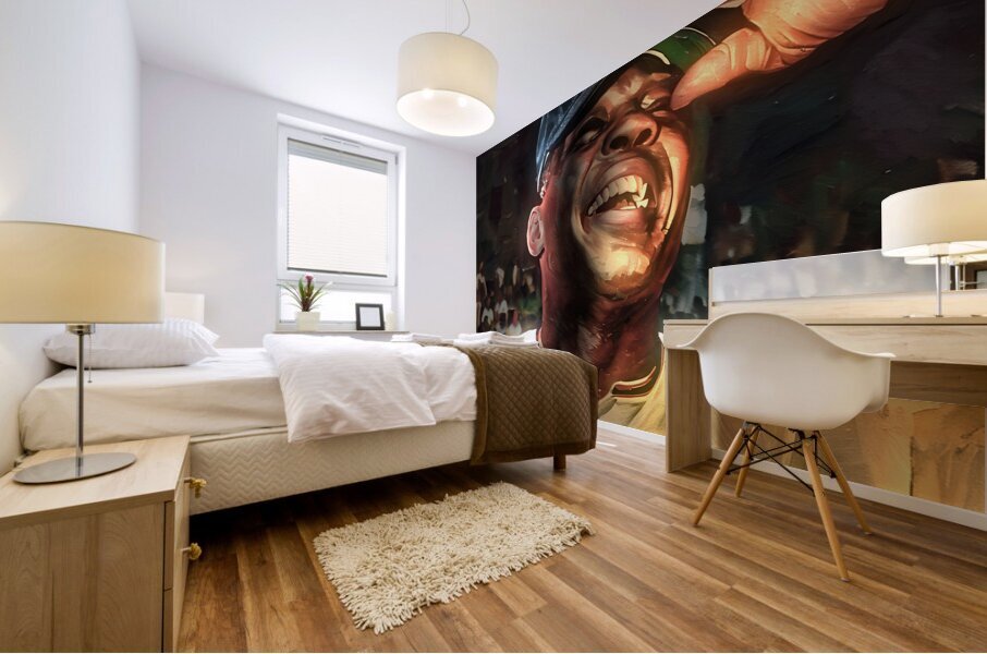 Willie Mays Smiling Mural print