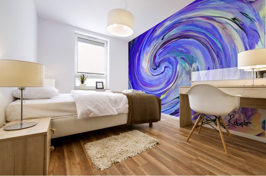 Abstract Swirling Long Grass Mural print