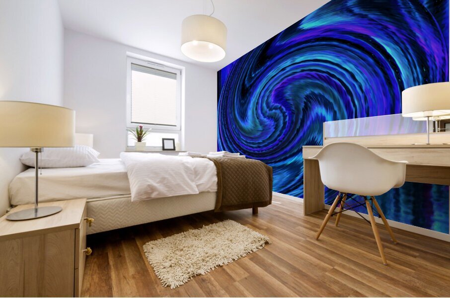 Abstract Swirling Hypnotic Lochans Water Reflections Mural print