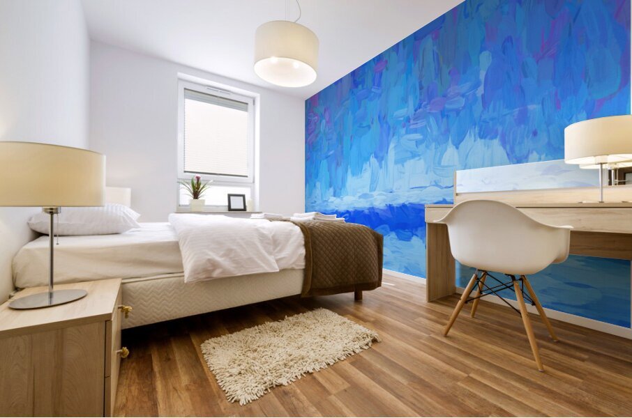 Ocean Night Fall Abstract #3 1 Mural print