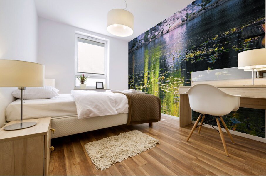 Twilight Over the Mountains Mural print