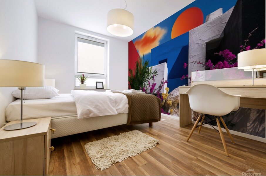 Majestic Sunrise over Tranquil Waters Mural print