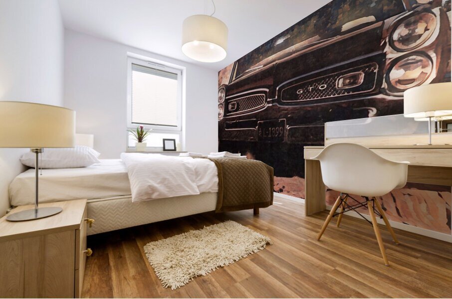1967 pontiac gto car art Mural print