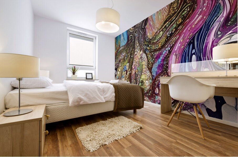 Octopus Abstract 2024 07 15 13 11 52 Mural print