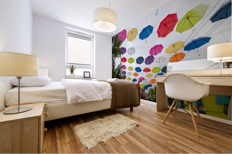 Umbrella Lane Mural print