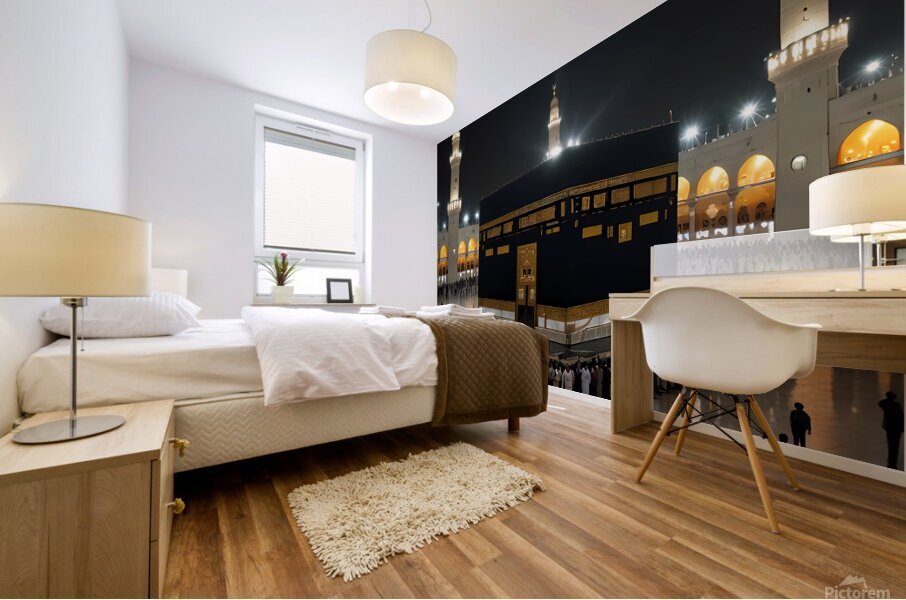 The Kaaba Muslims - pilgrims Mural print