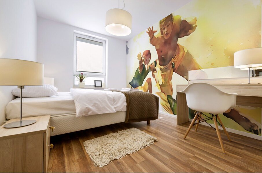 1938 Sunny Day Touchdown Mural print