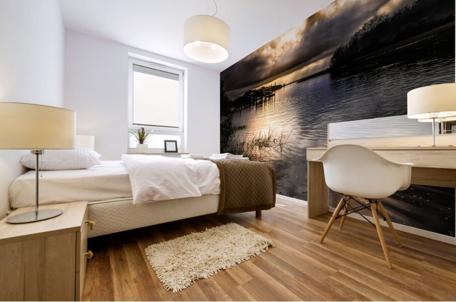 McClellanville Storms Over Jeremy Creek Mural print